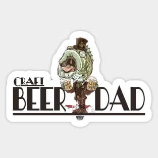 Largemouth Bass Craft Beer Dad Sticker